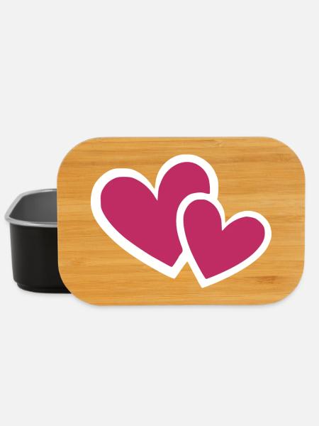 Valentinstag Herz rot Valentinstag Geschenk  - Lunch Box - Schwarz