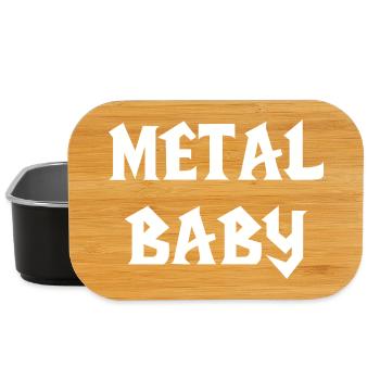 Baby Metal Metal Baby Music Metal Baby Rock - Lunch Box - black - Front