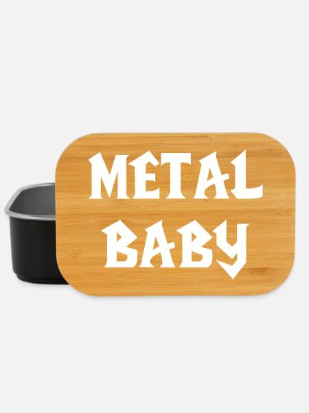 bébé metal metal baby musique metal bébé Rock - Boîte à goûter - noir