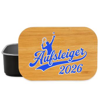 Tennis Aufsteiger 2026, Tennis Meister Team Shirt - Lunch Box - Schwarz - Vorne