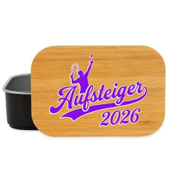 Tennis Promou, équipe Championne de Tennis 2026 - Boîte à goûter - noir - Devant
