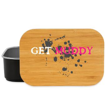 Get muddy Schlammlauf Mud Run Muddy Race - Lunch Box - Schwarz - Vorne