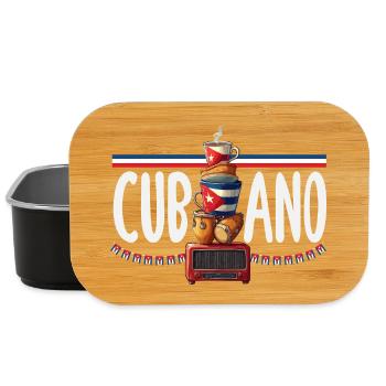 Kuba Stolz & Heimat - Cuba Flagge Design - Lunch Box - Schwarz - Vorne