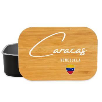 Caracas Venezuela, elegantes Design Caracas - Lunch Box - Schwarz - Vorne