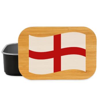 England-Flagge - Lunch Box - Schwarz - Vorne