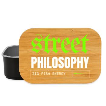 Philosophie Urbaine et Énergie Poisson - Boîte à goûter - noir - Devant