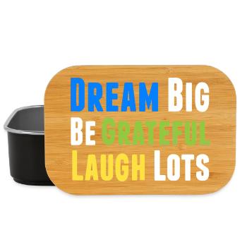 Pensée positive Motivation inspirante - Boîte à goûter - noir - Devant