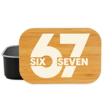 67 Six Seven – Urban Typografie - Lunch Box - Schwarz - Vorne