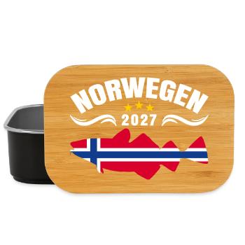 Dorsch Angeln Norwegen 2027 - Lunch Box - Schwarz - Vorne