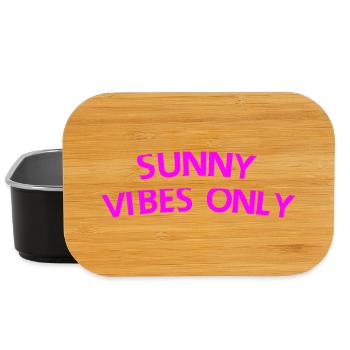 Nur sonnige Vibes - Lunch Box - Schwarz - Vorne