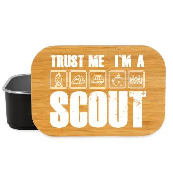 Confiance : Je suis scout Je suis scout - Boîte à goûter - noir - Devant
