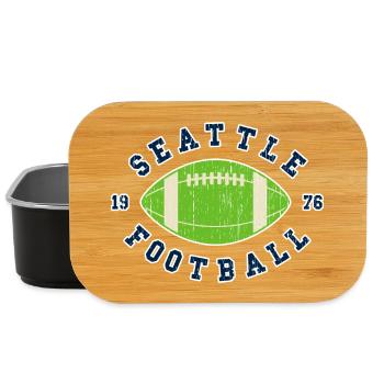 Seattle Football Emblem 1976 - Lunch Box - black - Front