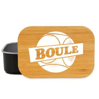 Petanque Boule Ball Outfit pour Bouler Boule - Boîte à goûter - noir - Devant