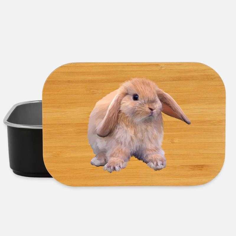 Kaninchen - Lunch Box - Schwarz