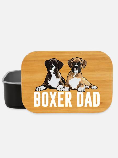Boxer Hund Boxer Papa - Lunch Box - Schwarz