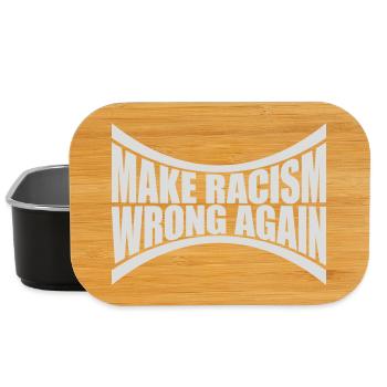 Rendre le racisme répréhensible - Boîte à goûter - noir - Devant