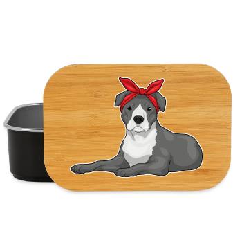 Arc de cheveux de pitbull - Boîte à goûter - noir - Devant