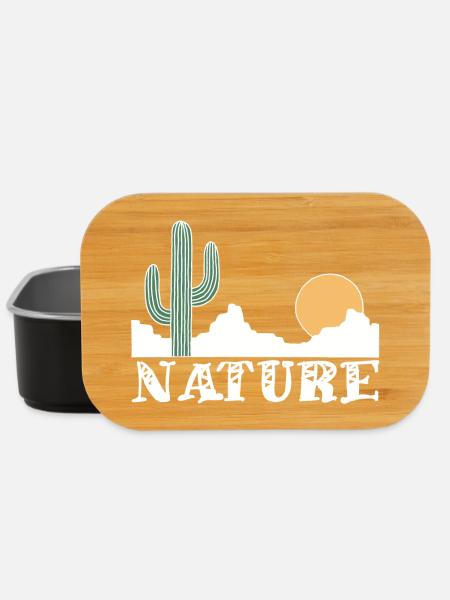 Nature and white desert - Lunch Box - black