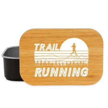 Trail Running Sunset avec montagnes et forêt - Boîte à goûter - noir - Devant