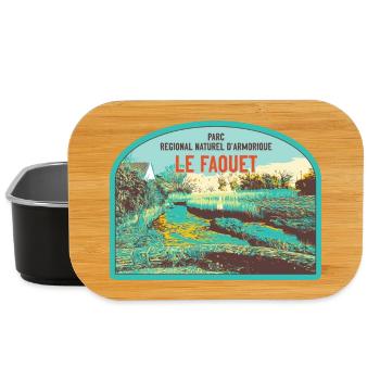 Faouet Landscape Badge: Breton Nature - Lunch Box - black - Front