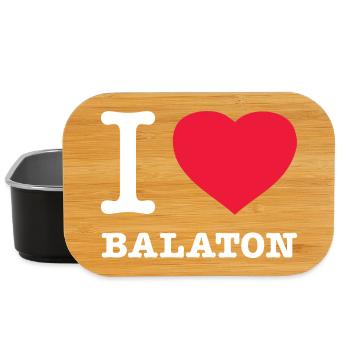 I LOVE BALATON - Lunch Box - Schwarz - Vorne