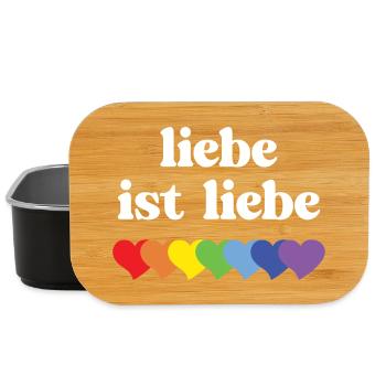 LGBT Pride Month - Liebe ist Liebe - Lunch Box - black - Front