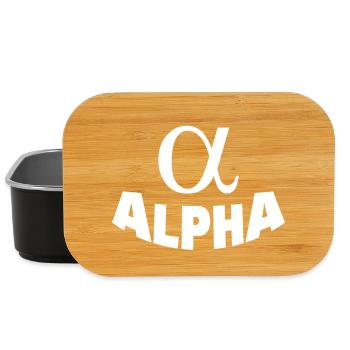 ALPHA - Boîte à goûter - noir - Devant