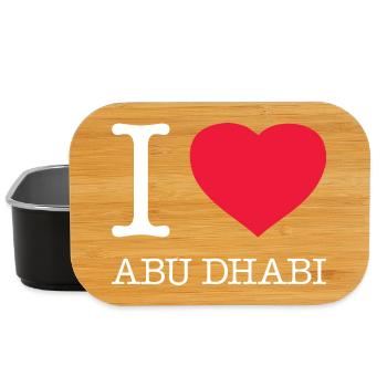I LOVE ABU DHABI - Lunch Box - Schwarz - Vorne