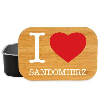 I LOVE SANDOMIERZ - Lunch Box - Schwarz - Vorne