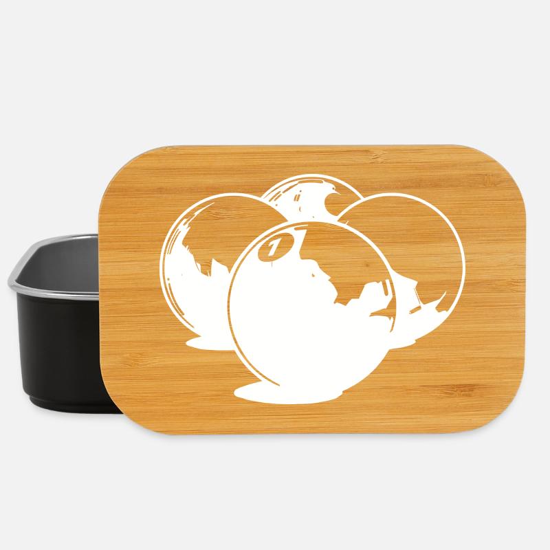 Dessin de boules de billard - Boîte à goûter - noir