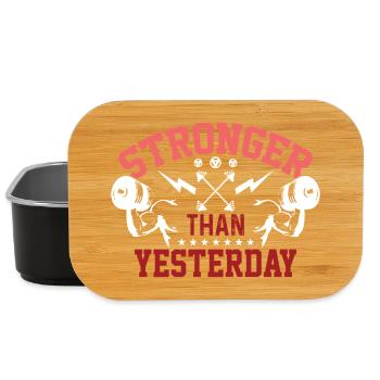 Stronger Than Yesterday - Lunch Box - black - Front