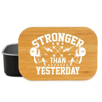 Stronger Than Yesterday - Lunch Box - black - Front