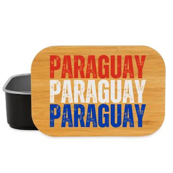 Paraguayan pride, Paraguayan flag - Lunch Box - black - Front