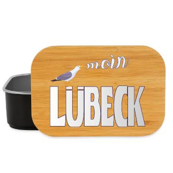 Lübeck Möwe & Moin Design - Lunch Box - Schwarz - Vorne