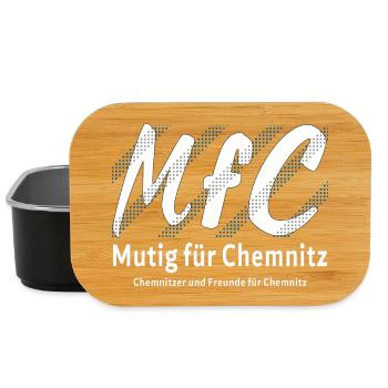 Chemnitz Mutig für Chemnitz - Lunch Box - Schwarz - Vorne