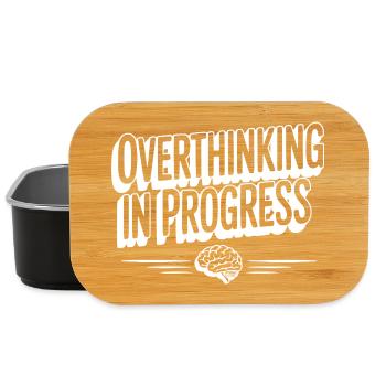 Overthinking in Progress - Lunch Box - black - Front