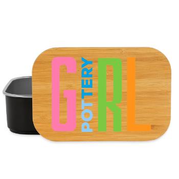 Ceramic Fan Pottery Girl Statement - Lunch Box - black - Front