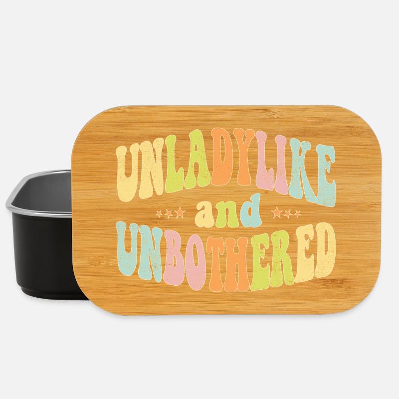 Unladylike and unbothered - Lunch Box - Schwarz