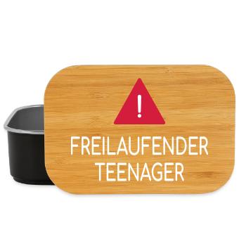 Beware of free-running teenagers - Lunch Box - black - Front