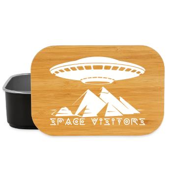 Visitors and the White Pyramids - Lunch Box - black - Front