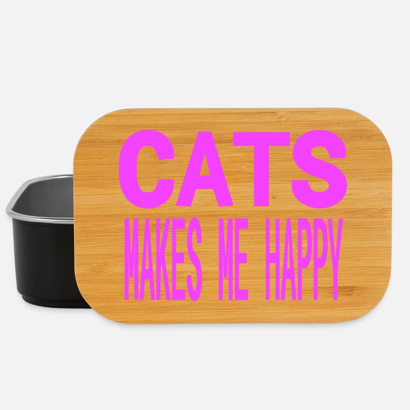Katzen - Lunch Box - Schwarz