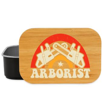 Baumpfleger Holzarbeiter Waldarbeiter Geschenk - Lunch Box - Schwarz - Vorne