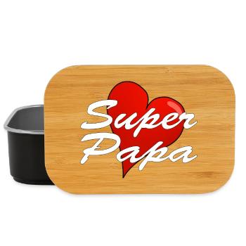 Super dad - Lunch Box - black - Front