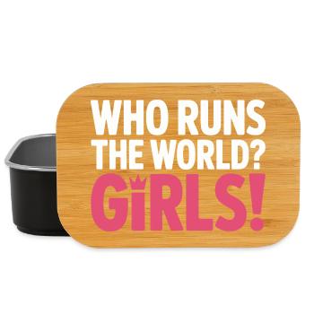 Women Power Who Runs The World Girls Power Girl - Lunch Box - black - Front