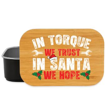 In Torque vertrauen wir auf den Weihnachtsmann und hoffen wir auf lustige Auto-Weihnachten - Lunch Box - Schwarz - Vorne