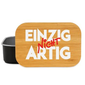 Einzig Nicht Artig Wortspiel - Lunch Box - Schwarz - Vorne
