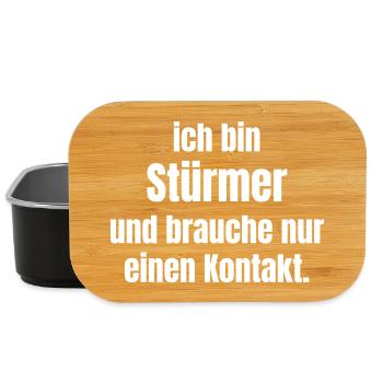 I'm a striker – I just need contact - Lunch Box - black - Front