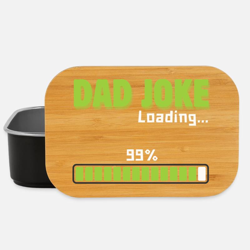 Dad Joke Loading 99% – Funny Gift for Dad - Lunch Box - black