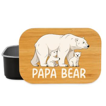 Papa Ours - Boîte à goûter - noir - Devant