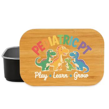 Pediatric PT Dino – Spielend Lernen - Lunch Box - Schwarz - Vorne